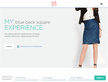 Tablet Screenshot of bluebacksquare.com